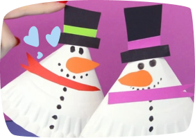 Lumimies paperilautasesta